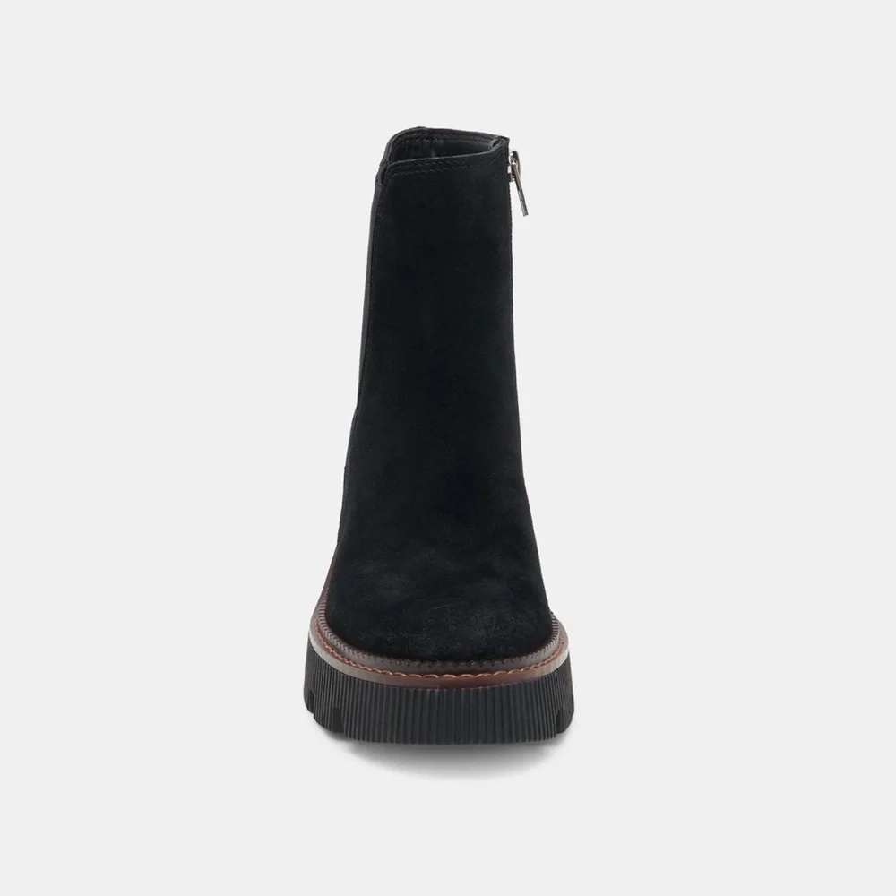 Dolce Vita Emmet Women’s Suede Black Ankle Boots Size 10 NWT